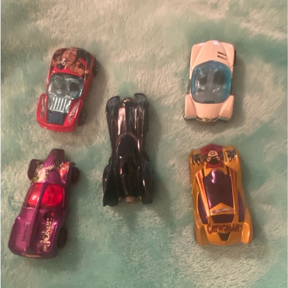 Batman Hot Wheels vintage 5 cars good used condition DC Comics Collectible - Picture 4 of 11